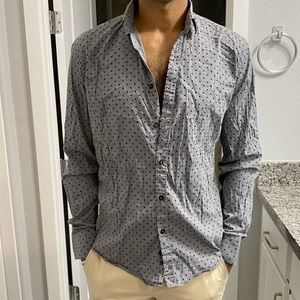 Black tag by Zara. Button down shirt. Slim fit
